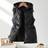 Shein Girls Sleeveless Hooded Quilted Drawstring Vest With Pockets - Fashionable