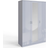 Fwstyle Chilton 3-Door High Gloss Grey Wardrobe 114x181cm