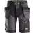 Snickers Workwear 6904 FlexiWork Work Shorts+ Holster Pockets - Steel Grey/Black