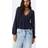 Stradivarius Loose-fitting Long Sleeve Blouse - Navy Blue