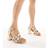 New Look Wide Fit Twist Block Heeled Sandal Vegan - Gold