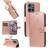 GANGXUN Pink Leather Embossed Butterfly Case