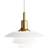Louis Poulsen PH 3½-3 White/Brass Pendant Lamp ∅ 33cm