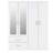 SECONIQUE Charles White Wardrobe 154x190cm