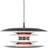 Belid Diablo Matt Black/Red Pendant Lamp ∅ 50cm