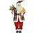 Homcom 133cm Animated Life Size Santa Claus Red Decoration
