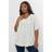 Yours Curve White Stripe Metallic Blouse - White