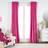 OHS Thermal Velvet Eyelet Curtains Pink 66 x 72 in
