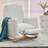 B&Q Modern White Teddy Fabric Rocking Chair