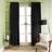 OHS Piped Edge Velvet Curtains Thermal Eyelet Blackout 90 x 90 in