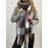 SVNX Soft Chunky Checked Scarf with Tassels - Muted Brown