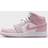 Jordan AJ 1 Mid Boys Grade School Shoes - Pearl Pink/White/Medium Soft Pink