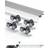VEVOR Bypass Door Hardware 6ft Closet Track Kit