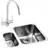 Abode Matrix 1.5 Rh Bowl Undermount Kitchen Sink