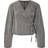 Pieces Slå-om Bluse - Grey