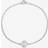 Simply Silver 925 Polished Diamond Cut Clover Bracelet - Sterling