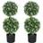 Homcom Set of 2 Potted Plants with Lavender Flowers Artificial Plant 2pcs