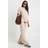 boohoo Womens Maternity T-Shirt Wide Leg Trouser Beige