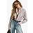 boohoo Mixed Mocha Stripe Oversized Shirt - Brown