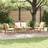 vidaXL Garden Sofa 4 Pcs Natural Solid Teak Outdoor Lounge Set