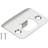 Uxcell Door Strike Plate 2-1/4x1-3/4 Round Corner Lip Latch
