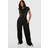 boohoo Piping Detail T-Shirt And Straight Leg Jogger Set - Black