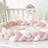Shein Handmade Nordic Style Braided Crib Bumper