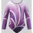 Shein Young Girls Activewear Long Sleeve Bodysuit - Purple