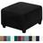 Shein Footstool Velvet Stretch Sofa Storage Loose Covers Black