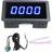 Saudism 4 Digital LED Blue Tachometer RPM Speed Meter