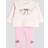 River Island Baby Girls Pink Bow Peplum Sweat Set - Pink
