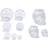 Sodial Medium Small 3D Skull Resin Mold Set