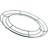 Tlily 6 Pieces Dark Green Wire Wreath Rings Frame