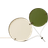 GUBI Coppia Ivory Olive 42 cm Bordslampa