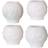 Tlily 4pcs Christmas Day Snow Scene Ball Candle Molds