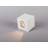 Hide-a-lite Cube I White Wall light