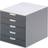 Durable Drawer Box Varicolor 5 Grey