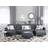Beliani Modular U-Shape Corner Bed 5 Seater Sofa