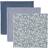 Sebra Stofbleer 3 Stk Blue Olive Forest Lake Blue