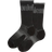 Lululemon Women's MacroPillow Crew Running Socks Medium Cushioning - Black/Silver Drop