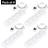 Geepas Pack 4 White 4 Gang Extension Leads 2.6cm H x 5cm W x 28.05cm D
