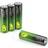 GP Batteries Ultra+ Alkaline AA Batteries 4-pack Green/Black