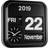 Karlsson Big Flip Black Wall Clock 43cm