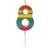 Talking Tables Rainbow Stripe Number Candle 8