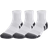 Under Armour Unisex Performance Tech Quarter Socks 3-pack - White/Jet Gray