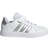 adidas kid's Grand Court 2.0 - Cloud White/Matte Silver/Cloud White