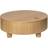 ferm LIVING Olles Storage Table Ø80 Natural Oak Veneer Sofabord