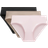 Lululemon InvisiWear Bikini Unterwäsche Mittelhohem Bund 3er-Pack - Black/Nutmeg/Blissful Pink