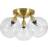 Belid Gloria Plafond Ø33 cm Messing/Klar Loftplafond