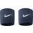Nike Swoosh Wristband 2-pack - Obsidian/White
